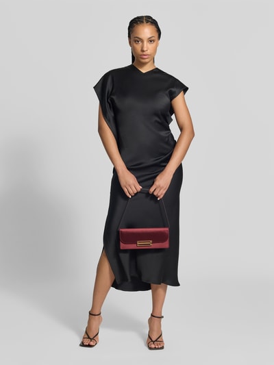 Victoria Beckham Henkeltasche mit Metallverschluss Modell 'D-TASCHE' Bordeaux 1