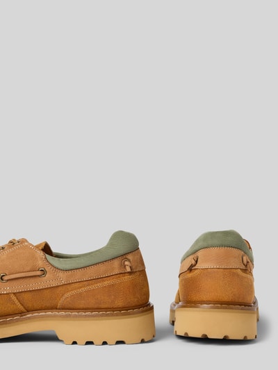 Woolrich Bootsschuhe aus Leder mit profilierter Sohle Cognac 2