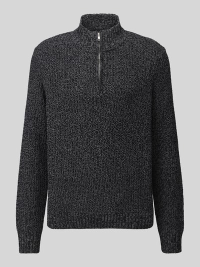 ONLY & SONS troyer o kroju regular fit z krótkim zamkiem błyskawicznym model 'JOIN' Antracytowy 2