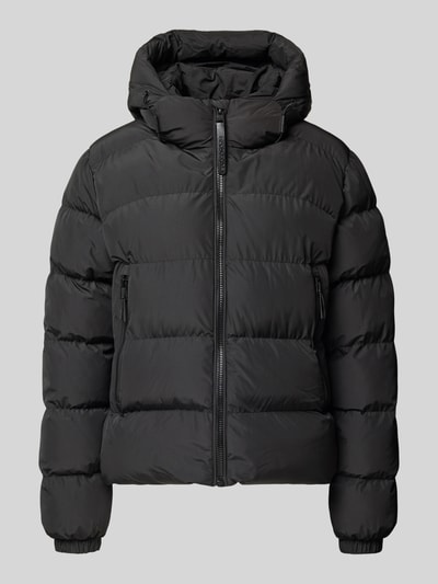 Superdry Pikowana kurtka o kroju regular fit z wytłoczonym logo model ‘Sports’ Czarny 2