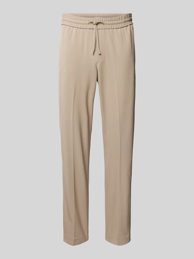 Lindbergh Relaxed Fit Hose aus Viskose mit Tunnelzug Sand 2