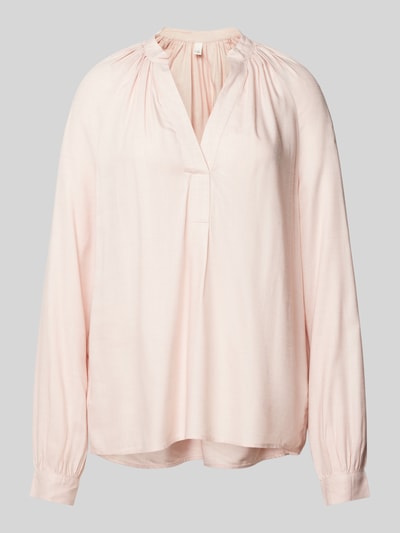 QS Blouseshirt met V-hals Roze - 2