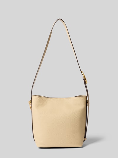 Productfoto, Handtasche aus echtem Leder Modell 'Nolita' van MICHAEL Michael Kors in beige met logodetail, kettinglook, magneetsluiting, verstelbare schouderband, Hoofdvak, Breedte 28 cm, Lengte 25 cm, Diepte 10 cm, bandlengte 80 cm