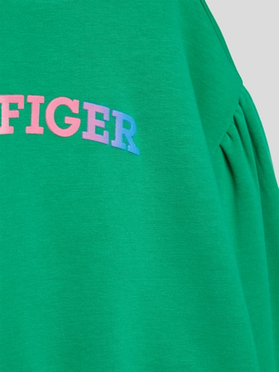 Tommy Hilfiger Teens Sweatshirt met ballonmouwen Lichtgroen - 2