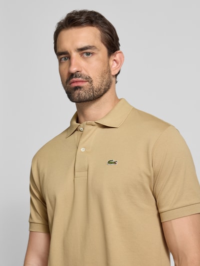 Lacoste Regular Fit Poloshirt aus reiner Baumwolle Beige 3