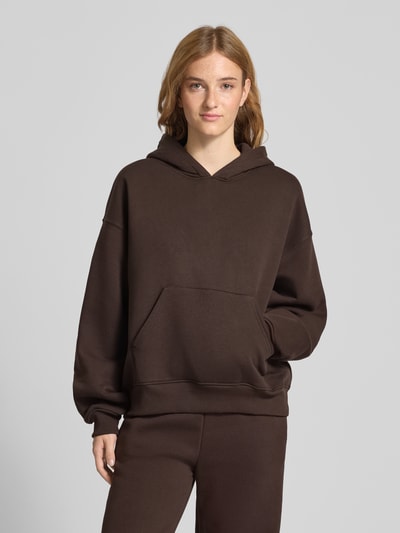 Gina Tricot Oversized Hoodie mit Kapuze Dunkelbraun 4