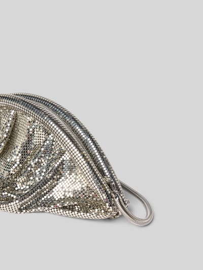 Rabanne Abendtasche mit Schulterriemen Silber 3