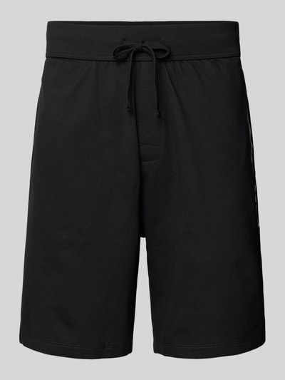 BOSS Sweatshorts met labeldetail, model 'Authentic' Zwart - 2