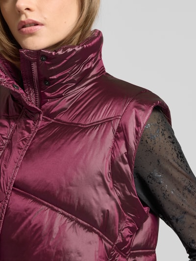 Pepe Jeans Steppjacke mit Stehkragen Modell 'FLORA' Aubergine 3