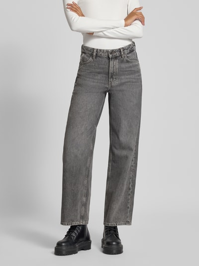 Marc O'Polo DENIM Wide Leg Jeans aus reiner Baumwolle Hellgrau 4