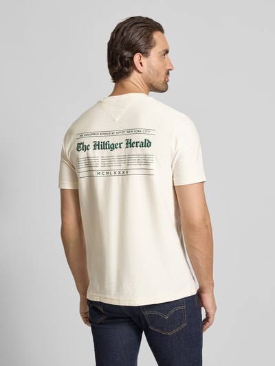 Tommy Hilfiger Regular fit T-shirt van puur katoen Offwhite - 5