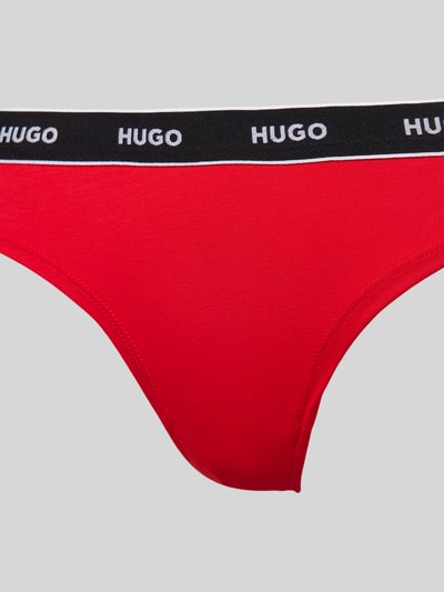 HUGO String mit elastischem Label-Bund Modell 'Carousel' Rot 2