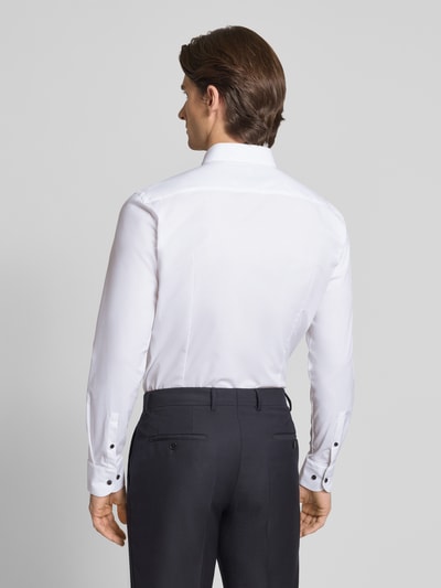 BOSS Slim Fit Businesshemd aus Baumwoll-Mix Modell 'HANK' Weiss 5