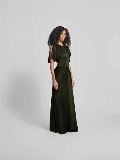 Victoria Beckham Maxikleid mit Viskose-Anteil Oliv 1