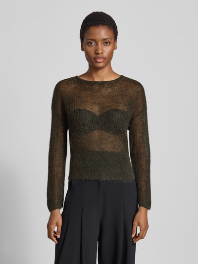 someday. Regular Fit Pullover mit Woll-Mohair-Anteil Modell 'Tivora' Oliv 4
