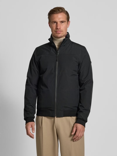 Didriksons Jack met opstaande kraag, model 'ALVIN' Zwart - 4