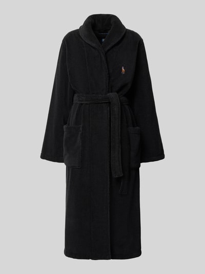 Polo Ralph Lauren Underwear Bademantel mit Bindegürtel und Label-Stitching Black 1