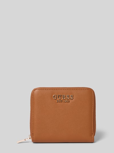 Guess Portemonnaie mit Label-Detail Cognac 1