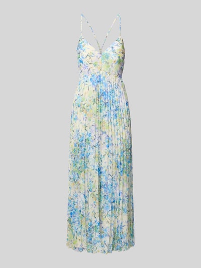 Jake*s Cocktail Sukienka koktajlowa z plisami Niebieski melanż 2