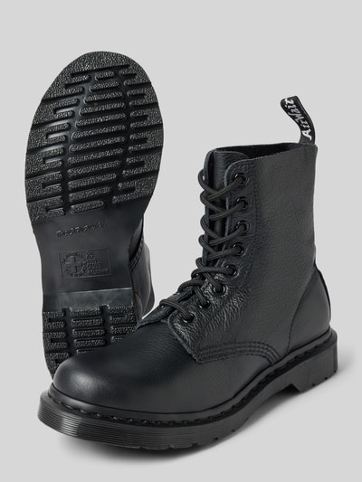 Dr. Martens Veterlaarzen met logopatch, model 'Pascal' Zwart - 4