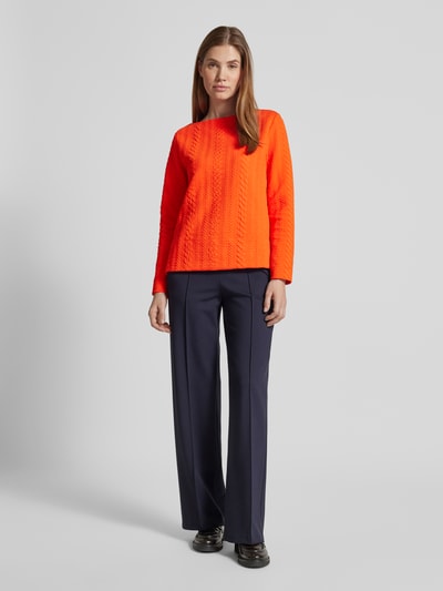 s.Oliver RED LABEL Relaxed Fit Sweatshirt mit Baumwolle Orange 1