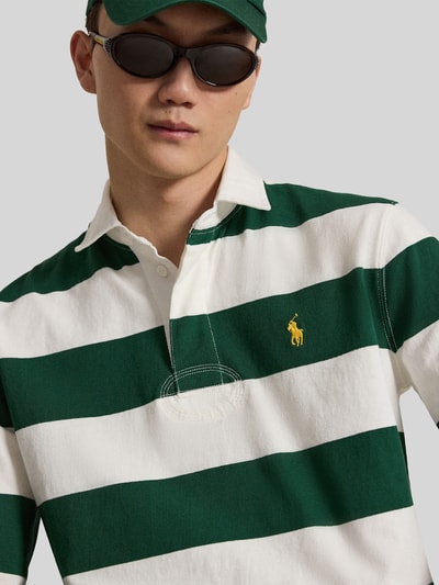 Polo Ralph Lauren Sweatshirt mit Kontrastkragen Dunkelgruen 3