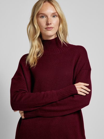 (The Mercer) N.Y. Strickpullover aus Kaschmir mit Stehkragen Bordeaux 3