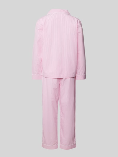 Lauren Ralph Lauren Pyjama mit Brusttasche Rosa 3