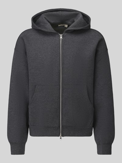 ONLY & SONS Sweatjacke mit Zweiwege Reißverschluss Dunkelgrau Melange 2