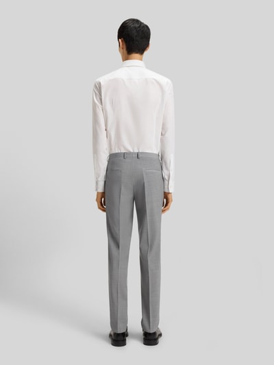 HUGO Slim Fit Anzughose aus Woll-Mix Modell 'HESTEN' Silber 5