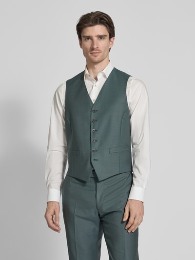 JOOP! Collection Slim Fit Anzugweste mit Leistentaschen Modell 'Weazer' Gruen 4