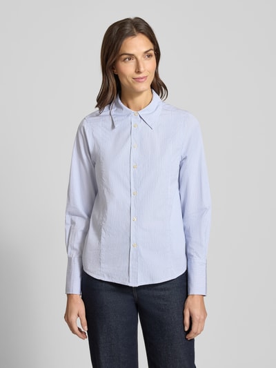 Scotch & Soda Regular fit blouse met streepmotief Lichtblauw - 4