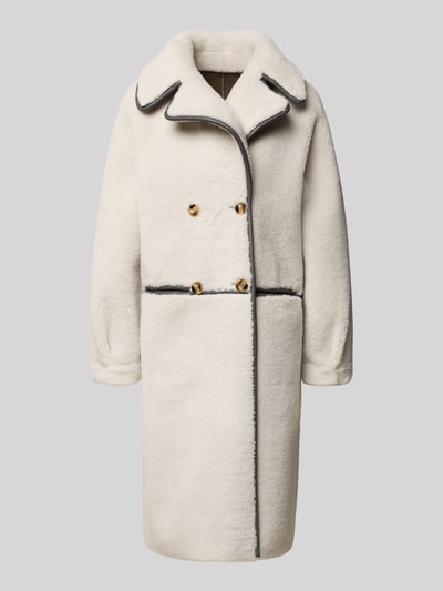 OAKWOOD Fleecemantel mit Reverskragen Modell 'TILDA' Taupe 2