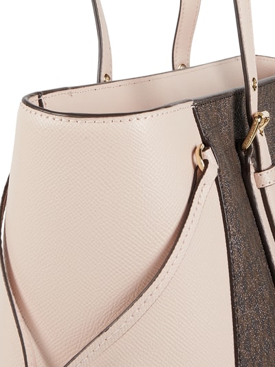 MICHAEL Michael Kors Torba shopper ze wzorem z logo model ‘Voyager’ Mocnoróżowy 4