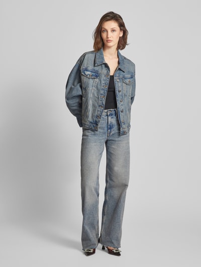 Mango Jeansjacke mit Brusttaschen Modell 'KIMBERLY' Blau 1