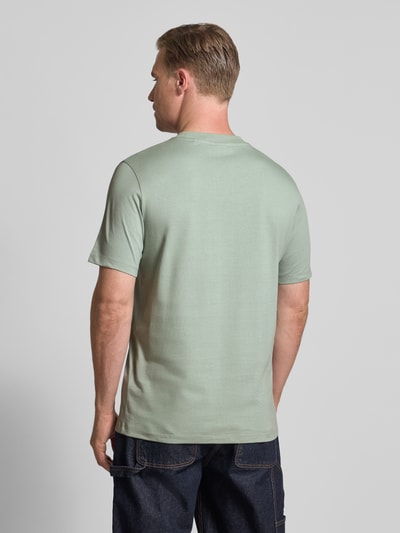 HUGO Regular fit T-shirt van katoenen jersey, model 'DELASTIO' Mintgroen - 5