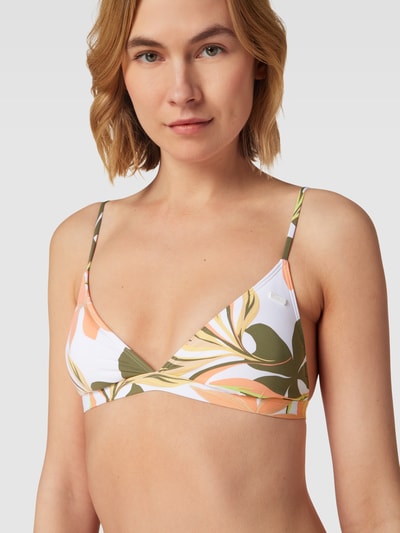 Roxy Bikini-Oberteil mit Allover-Muster Modell 'BEACH CLASSICS' Offwhite 3