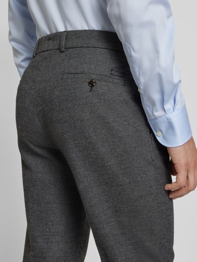 JOOP! Collection Slim Fit Hose mit Gürtel Modell 'Hank' Anthrazit 3