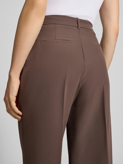 Jake*s Collection Hose mit Bundfalten Schoko 3