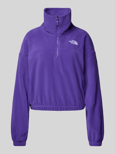 The North Face Cropped Sweatshirt mit Stehkragen Modell "Glacier" Lila 2