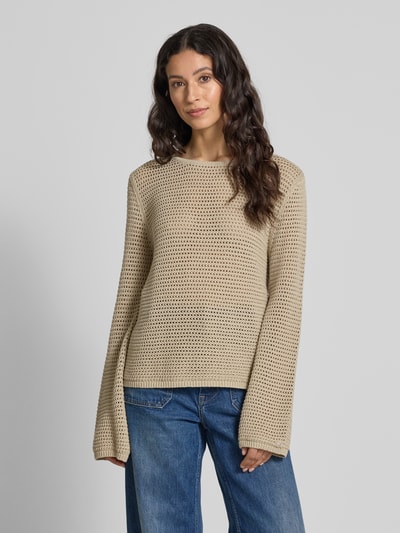 Tommy Hilfiger Regular Fit Pullover aus Baumwoll-Mix Sand 4