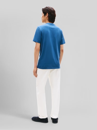 Tommy Hilfiger regular fit T-shirt van puur katoen Rookblauw - 5