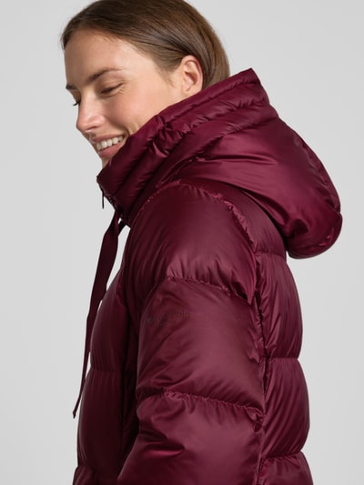 Marc O'Polo Regular Fit Daunenmantel mit Daunen-Feder-Füllung Bordeaux 3