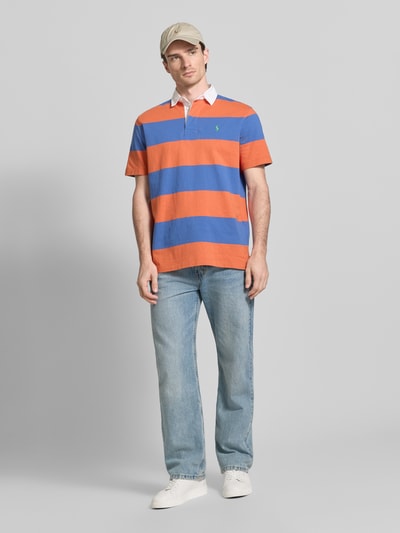 Polo Ralph Lauren Koszulka polo z czystej bawełny w kroju regular fit model 'SSRUGBYM13' Pomarańczowy 1