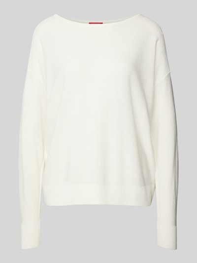 Esprit Gebreide pullover van viscosemix met ronde hals Offwhite - 2