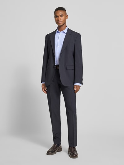 Jake*s Super slim fit zakelijk overhemd met kentkraag Bleu - 1