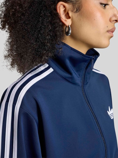 adidas Originals Relaxed Fit Sweatjacke mit Logo-Stitching Dunkelblau 5
