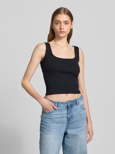 Review Tanktop mit Karree-Ausschnitt Black 4