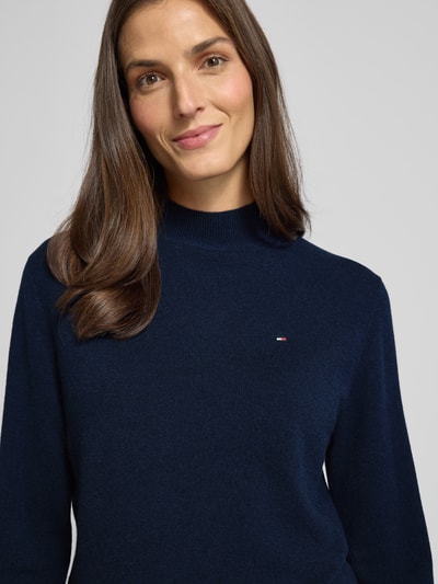 Tommy Hilfiger Regular fit pullover van een mix van wol en kasjmier Marineblauw - 3