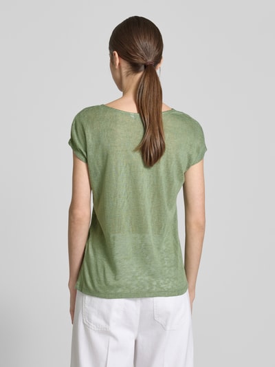 ZABAIONE T-shirt met V-hals Kaki - 5